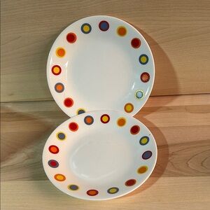 HOT DOTS by Corelle 6¾-Inch Bread & Butter Plate set of 2